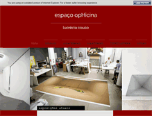 Tablet Screenshot of espaco-ophicina.com.br